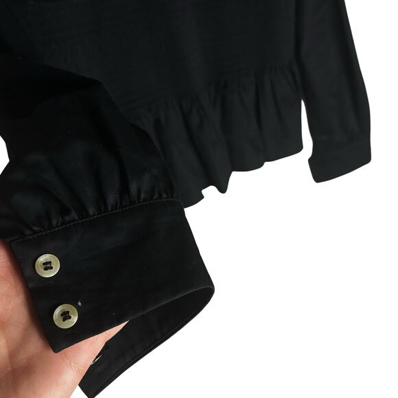 Molly Goddard Lucy Peplum Cotton Poplin Top Whimsygoth Size US 10 (UK 14) - Picture 11 of 15